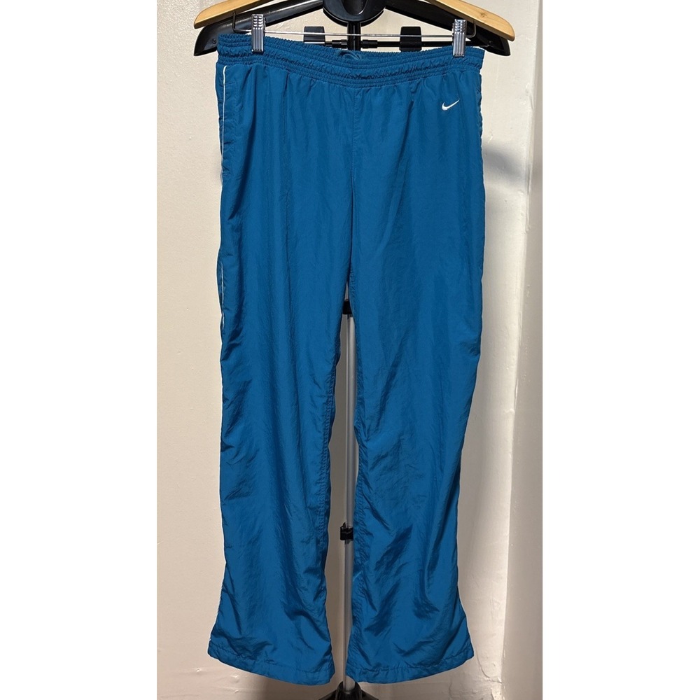 Nike Pants Mens XL Blue‎ Windbreaker Track Athletic Gym Training Vintage Y2K